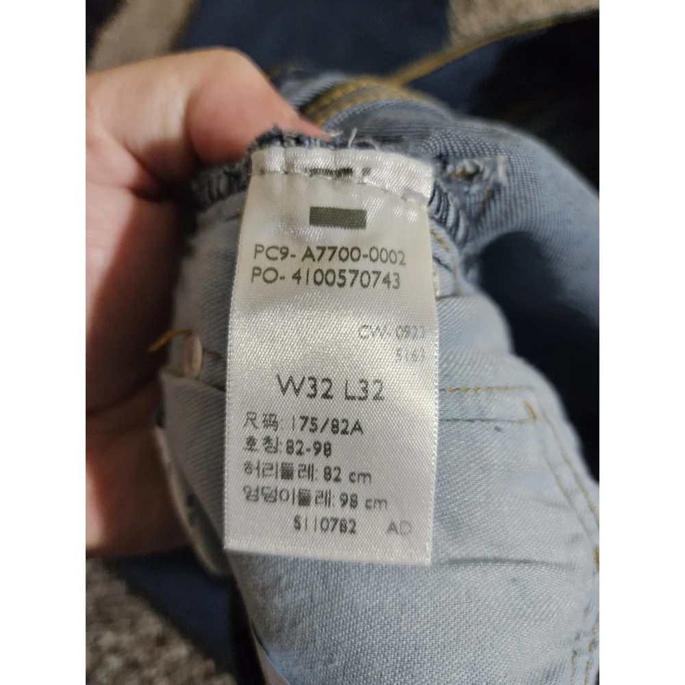 Levi's 506 Straight Fit Jeans Mens 32x34 High Stretch Dark Wash‎ Denim Vtg